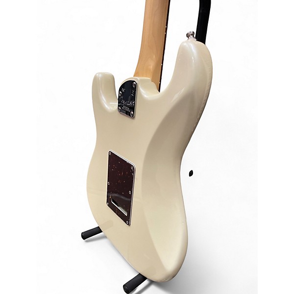 Used Fender American Elite Stratocaster Pearl White Solid Body Electric Guitar