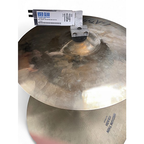 Used SABIAN 14in AAX MEDIUM HIHAT BOTTOM Cymbal