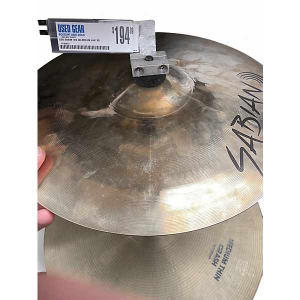Used SABIAN 14in AAX MEDIUM HIHAT BOTTOM Cymbal