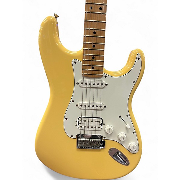 Used 2020s Fender STRATOCASTER Vintage Yellow Solid Body Electric Guitar