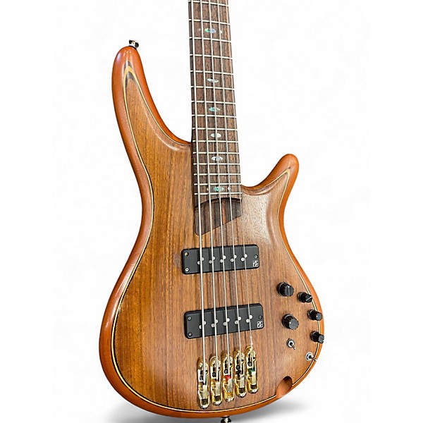 Used Ibanez SR1205E PREMIUM Vintage Natural Electric Bass Guitar