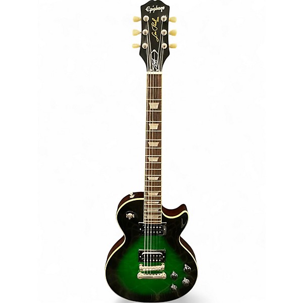 Used Epiphone Les Paul Standard green Solid Body Electric Guitar