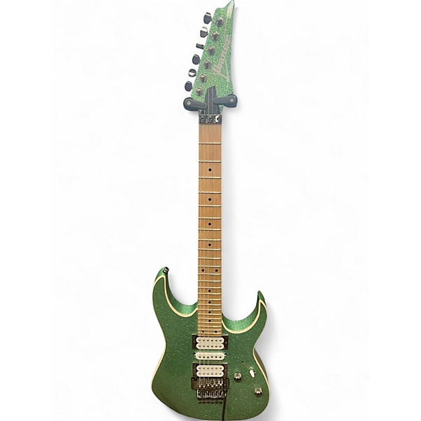 Used Ibanez RG470 Green Sparkle Solid Body Electric Guitar,Specials : American Fashion Style Bags On Sale