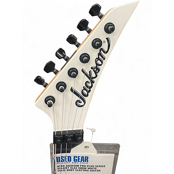 Used Jackson PRO PLUS SERIES SOLOIST SLA3 Snow White Solid Body Electric Guitar