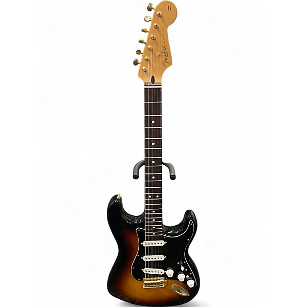 Used 2000s Fender Deluxe Players Stratocaster 2 Color Sunburst Solid Body Electric Guitar,New Products : American Fashion Style Bags On Sale