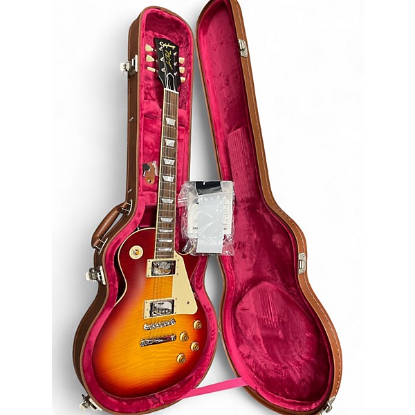 Used 2023 Epiphone Inspired by Gibson Custom 1959 Les Paul Standard Factory Burst Solid Body Electric Guitar