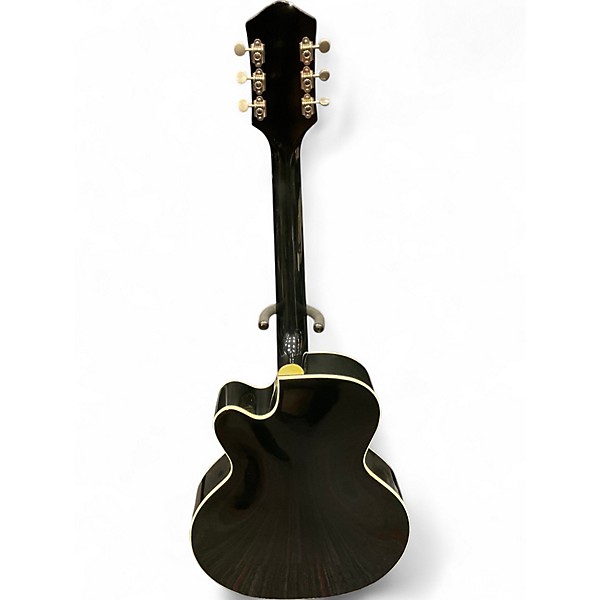 Vintage 1950s Silvertone Espanada H64 Black Hollow Body Electric Guitar