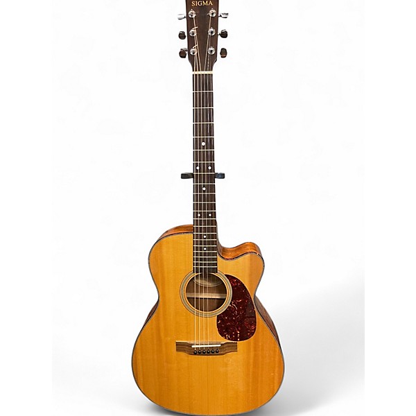 Used SIGMA SF18CE Antique Natural Acoustic Electric Guitar,Specials : American Fashion Style Bags On Sale