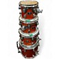 Used PDP by DW 7 Piece X7 Series Orange Sparkle Drum Kit