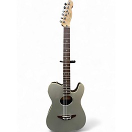 Used Fender Telecoustic Silver Sparkle Acoustic Electric Guitar