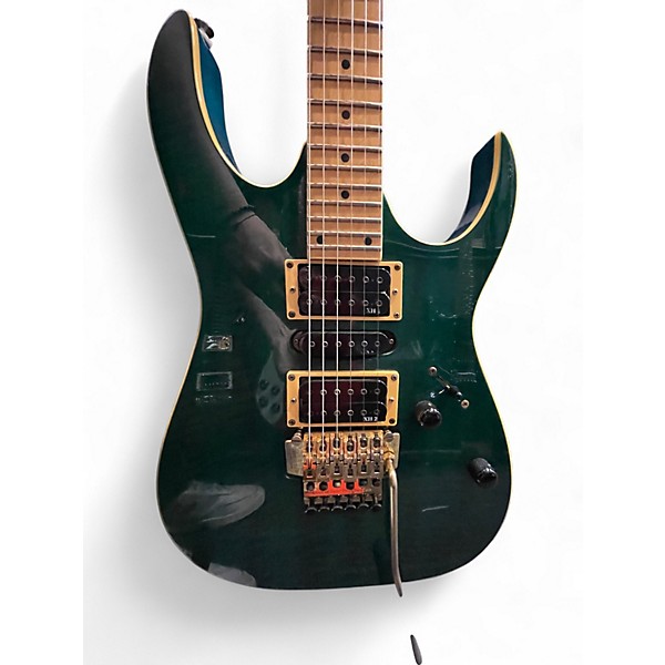 Used Ibanez EX3700 Transparent GREEN Solid Body Electric Guitar