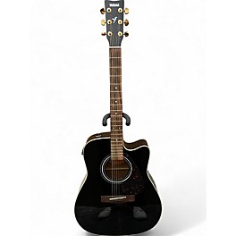 Used Yamaha FX335C Black Onyx Acoustic Electric Guitar