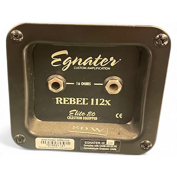 Used Egnater Rebel 112X 1x12 Guitar Cabinet