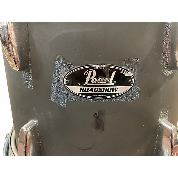 Used Pearl 4 Piece Roadshow Gray Drum Kit