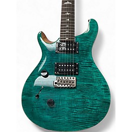 Used PRS SE Custom 24 Left Hand Green Solid Body Electric Guitar
