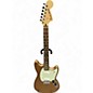 Used Fender Mustang Metallic Gold Solid Body Electric Guitar thumbnail