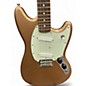 Used Fender Mustang Metallic Gold Solid Body Electric Guitar
