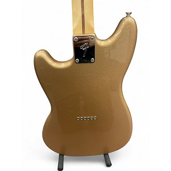 Used Fender Mustang Metallic Gold Solid Body Electric Guitar