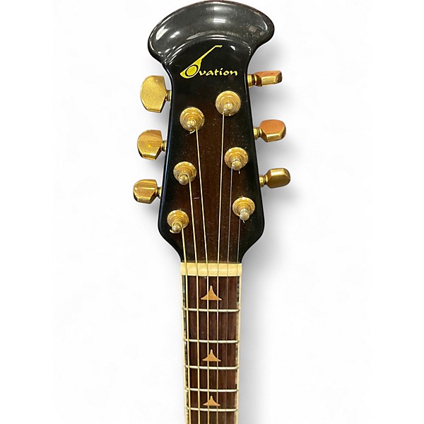 Used Ovation N768 ELITE Brown Sunburst Acoustic Guitar