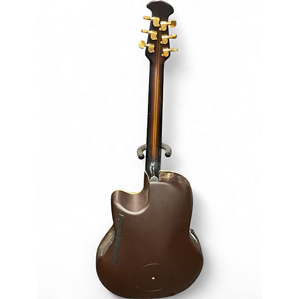 Used Ovation N768 ELITE Brown Sunburst Acoustic Guitar