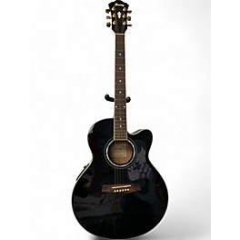 Used Ibanez AEL20E Black Acoustic Electric Guitar