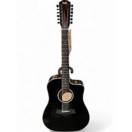 Used Taylor 250ce black 12 String Acoustic Electric Guitar