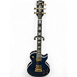 Used Gibson LES PAUL CUSTOM  Blue Burst Solid Body Electric Guitar