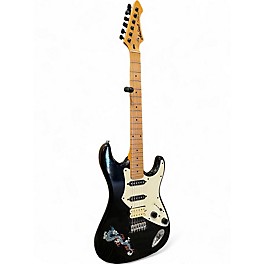 Used Aria Pro II Fullerton Black Solid Body Electric Guitar