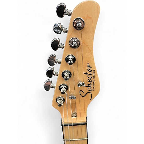 Used Schecter Guitar Research DIAMOND FASTBACK PT WHITE Solid Body Electric Guitar