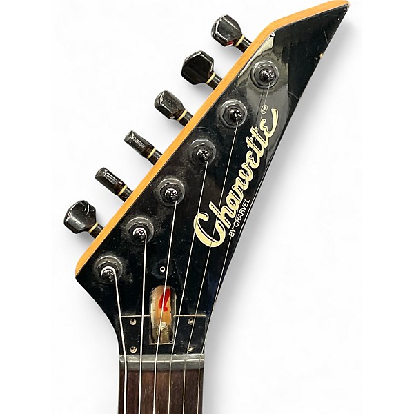 Used Charvette By Charvel 250 Black Solid Body Electric Guitar
