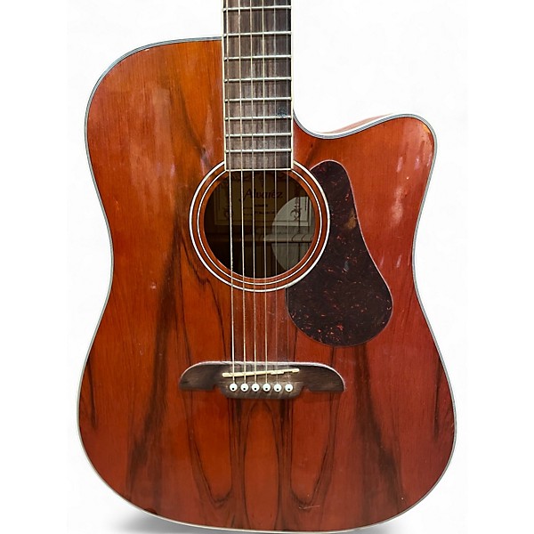 Used Alvarez AD60CK Natural Acoustic Electric Guitar