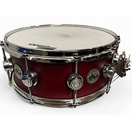 Used DW 6.5X14 Collector's Series Maple Snare Satin Red Drum