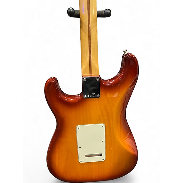 Used Fender Deluxe Stratocaster HSS IOS 2 Color Sunburst Solid Body Electric Guitar