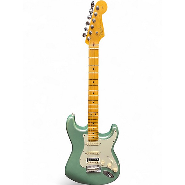 Used 2020 Fender American Professional II Stratocaster Metallic Green Solid Body Electric Guitar