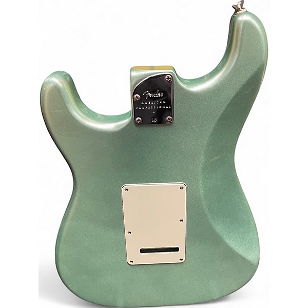 Used 2020 Fender American Professional II Stratocaster Metallic Green Solid Body Electric Guitar