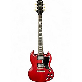 Used Epiphone Les Paul Custom SG Trans Red Solid Body Electric Guitar