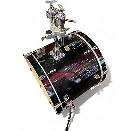 Used Yamaha 4 Piece Stage Custom Black Drum Kit
