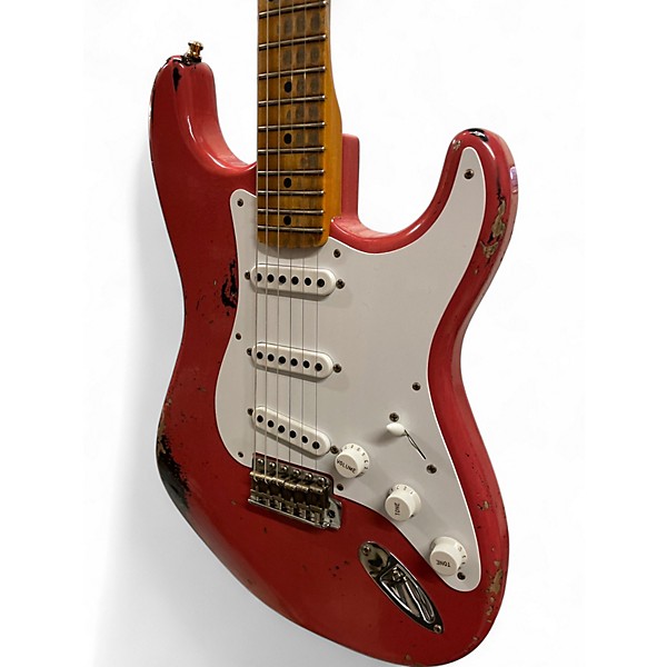 Used Fender Custom Shop 1954 Stratocaster 70th Anniversary Fiesta Red Solid Body Electric Guitar