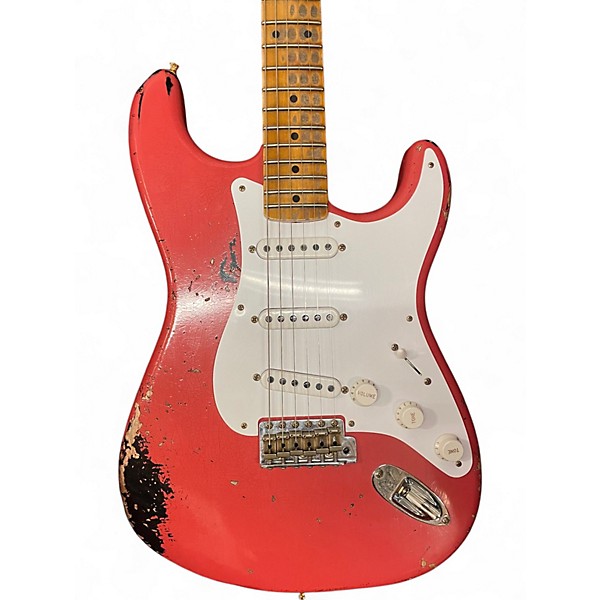 Used Fender Custom Shop 1954 Stratocaster 70th Anniversary Fiesta Red Solid Body Electric Guitar