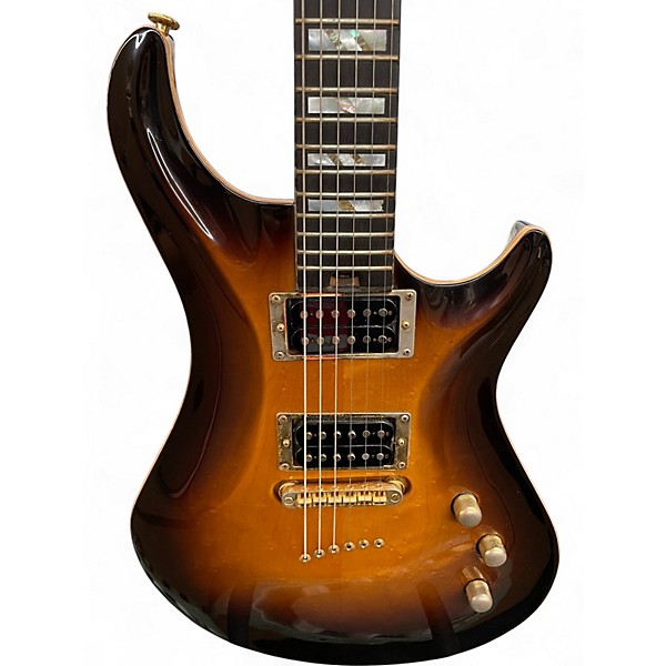 Used Warrior Dran Michael Tobacco Burst Solid Body Electric Guitar
