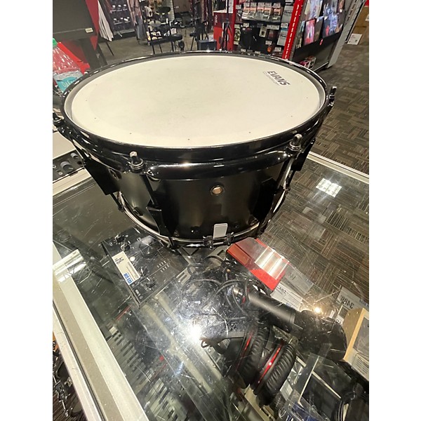 Used Pork Pie 13X7 Little Squealer Snare Satin Black Drum