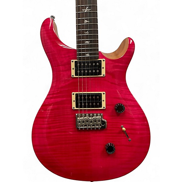 Used PRS SE Custom 24 Pink Solid Body Electric Guitar