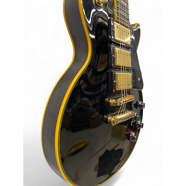 Used Epiphone Joe Bonamassa Les Paul Black and Gold Solid Body Electric Guitar