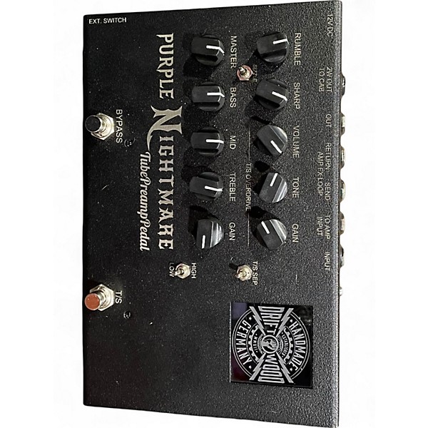 Used Driftwood Purple Nightmare Preamp Pedal Guitar Preamp