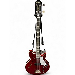 Used Epiphone Jack Casady Signature Candy Apple Red Electric Bass Guitar