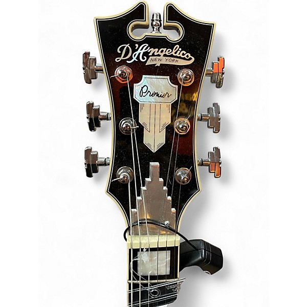 Used D'Angelico PREMIER Black Hollow Body Electric Guitar