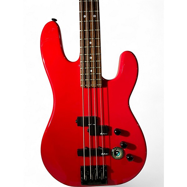 Used Charvel 2B Hot Rod Red Electric Bass Guitar