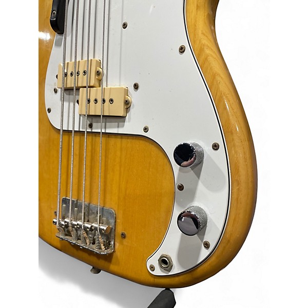 Vintage 1976 Fender Precision Bass Natural Electric Bass Guitar