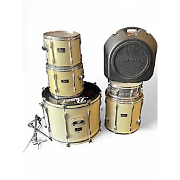 Used Pearl 5 Piece Export Pearl White Drum Kit