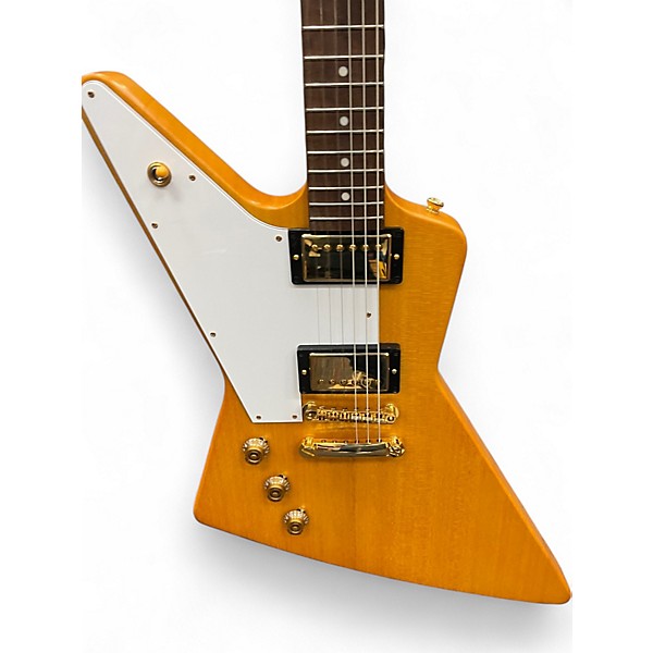 Used Epiphone Korina Flying V Natural Electric Bass Guitar